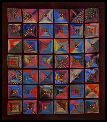 Tiffanyesque Window Pane Quilt