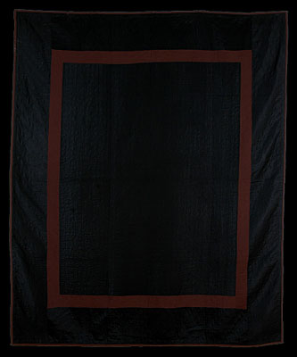 Black and Brown Amish Plain Quilt